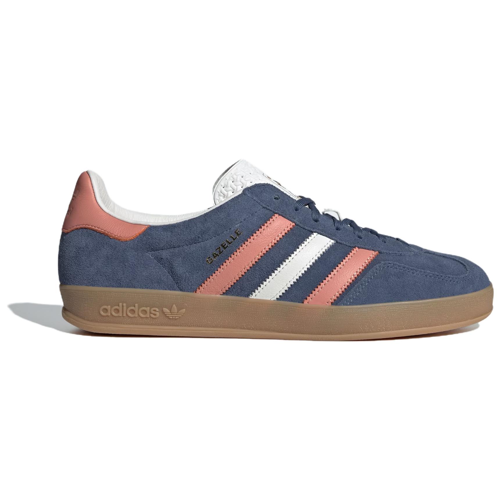 Adidas Originals Адидас Ориджиналс Газель синий оранжевый — синий розовый, цвет Blue Pink — фото 3