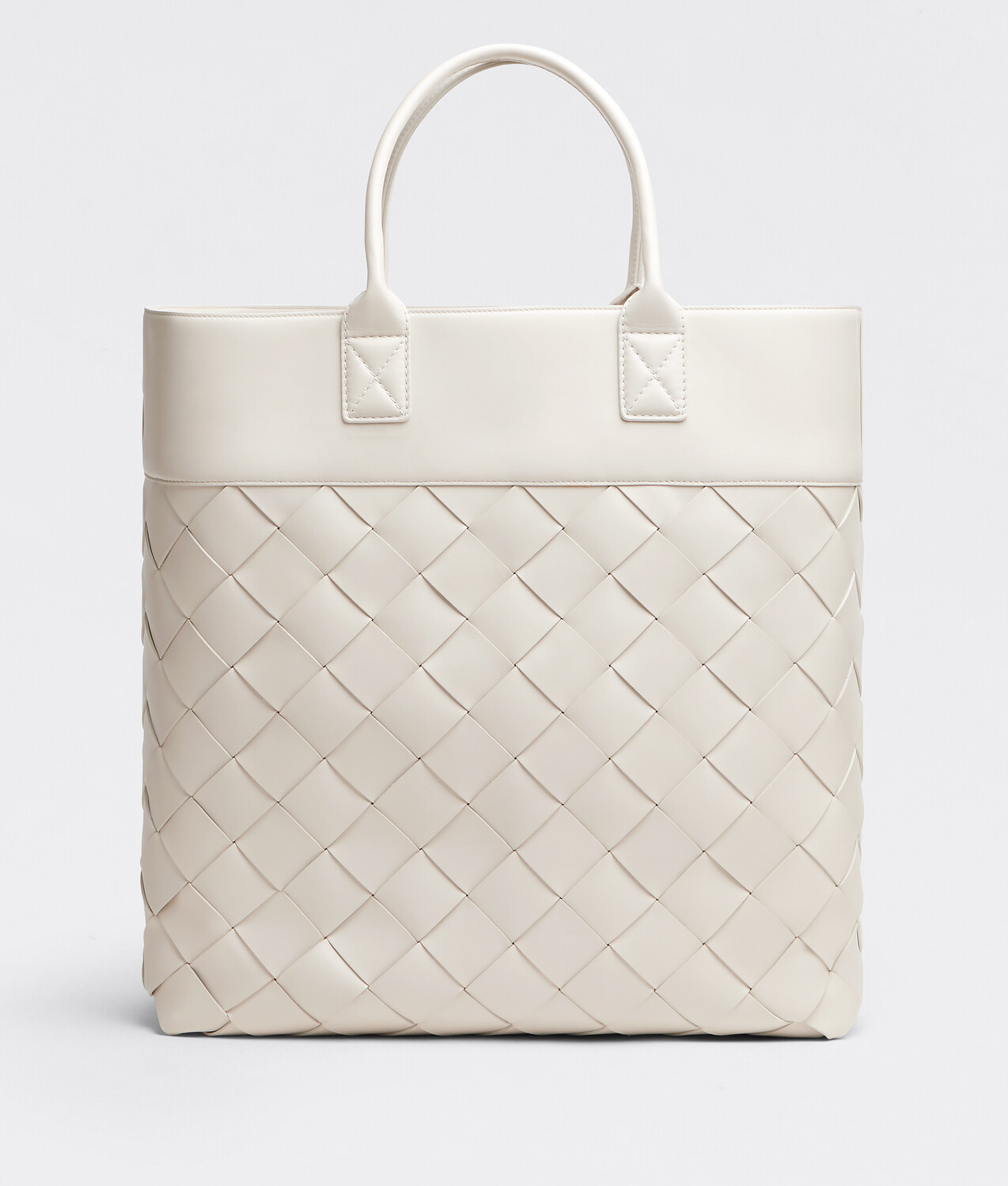 Maxi intreccio tote BOTTEGA VENETA, туман — фото 4