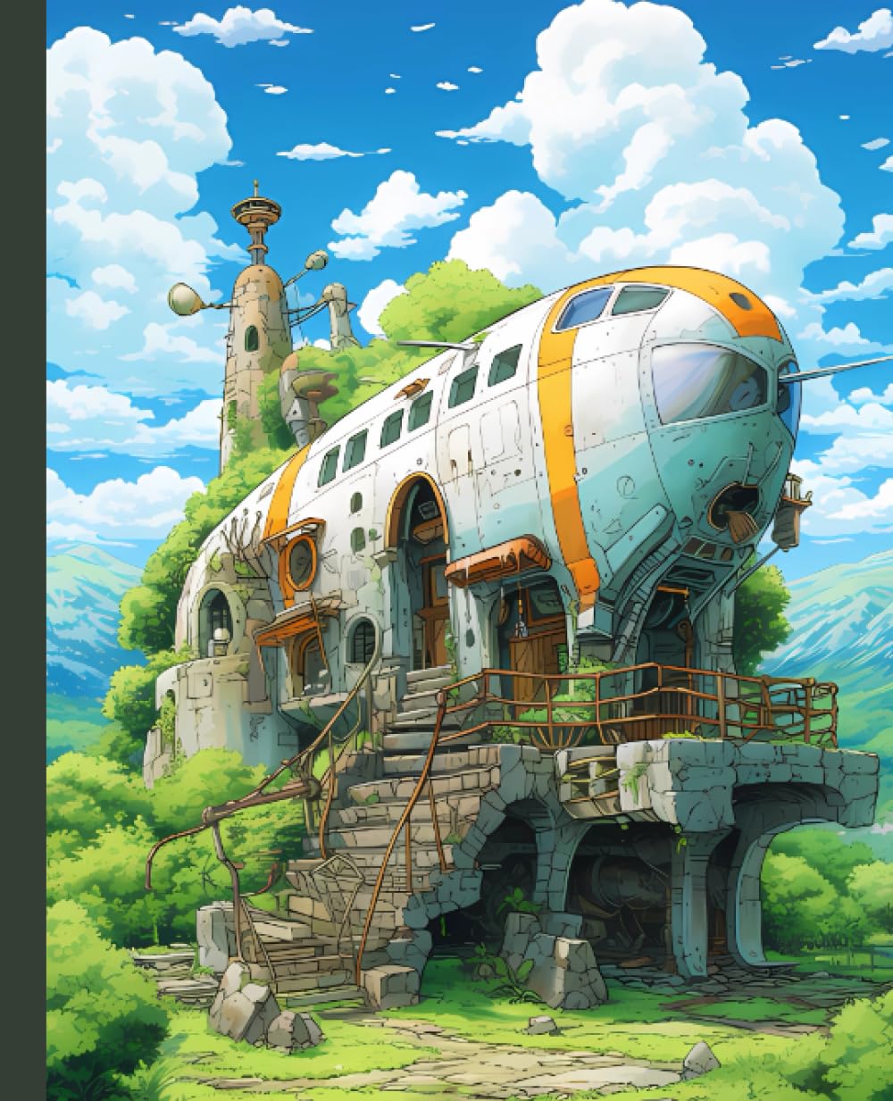 

Composition Notebook: Cartoon Style Airplane Studio Journal with 110 College Ruled, White Colored Pages (Independently published)