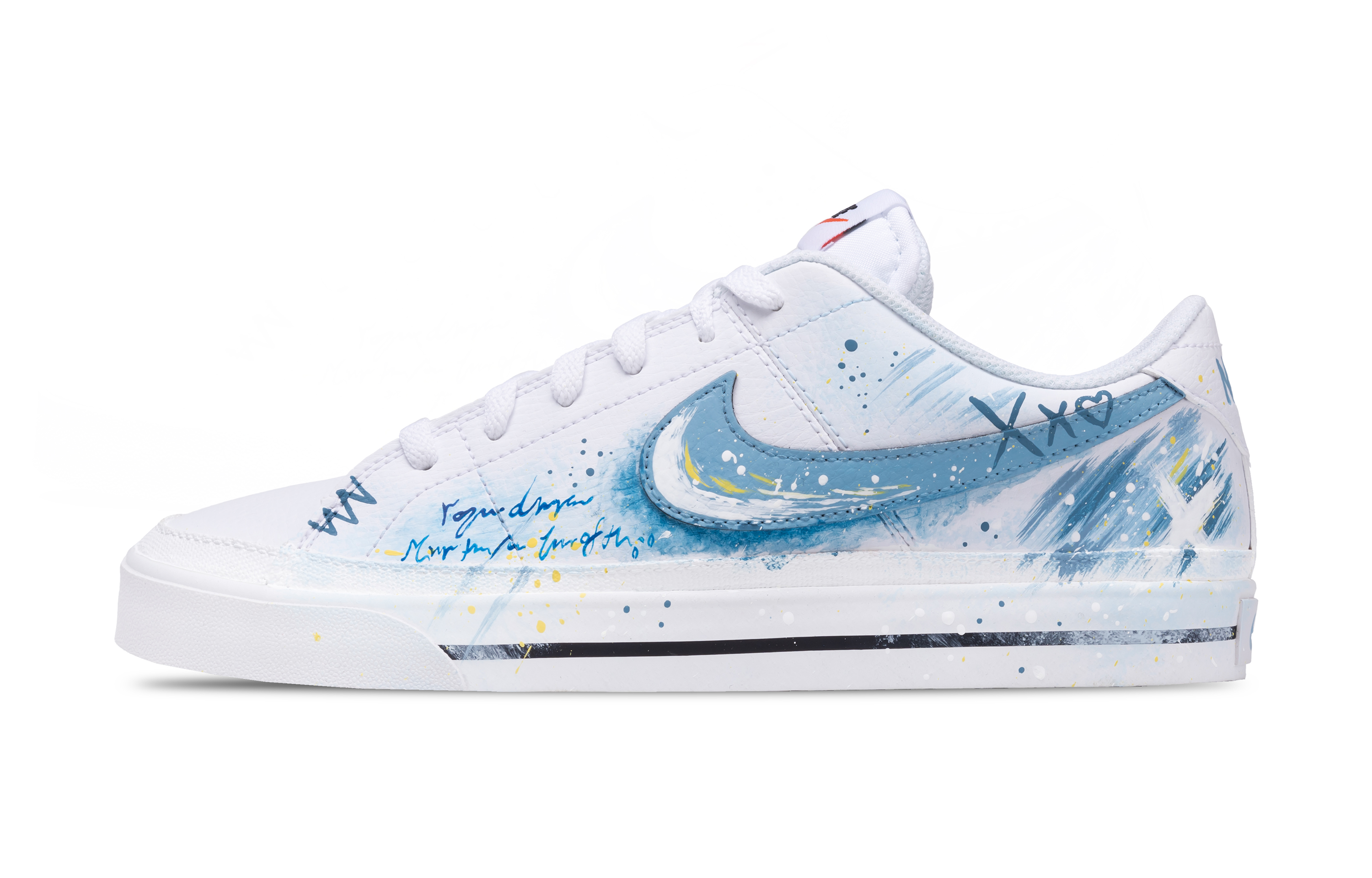 

Nike Низкие кроссовки для скейтбординга Court Legacy, мужские, белые, синие
