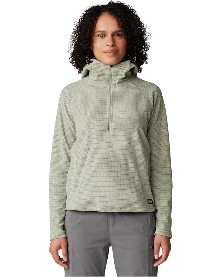 

Толстовка Mountain Hardwear Summit Grid 1/2 Zip, цвет White Sage