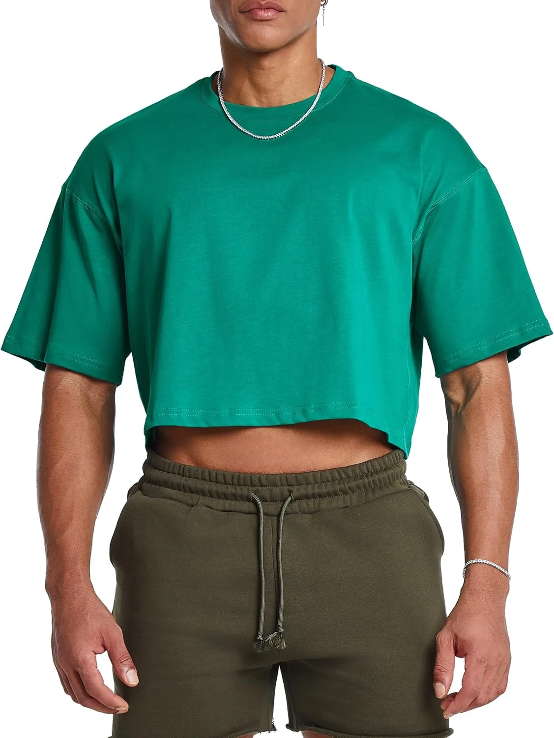 

OUBER мужская короткая футболка с коротким рукавом