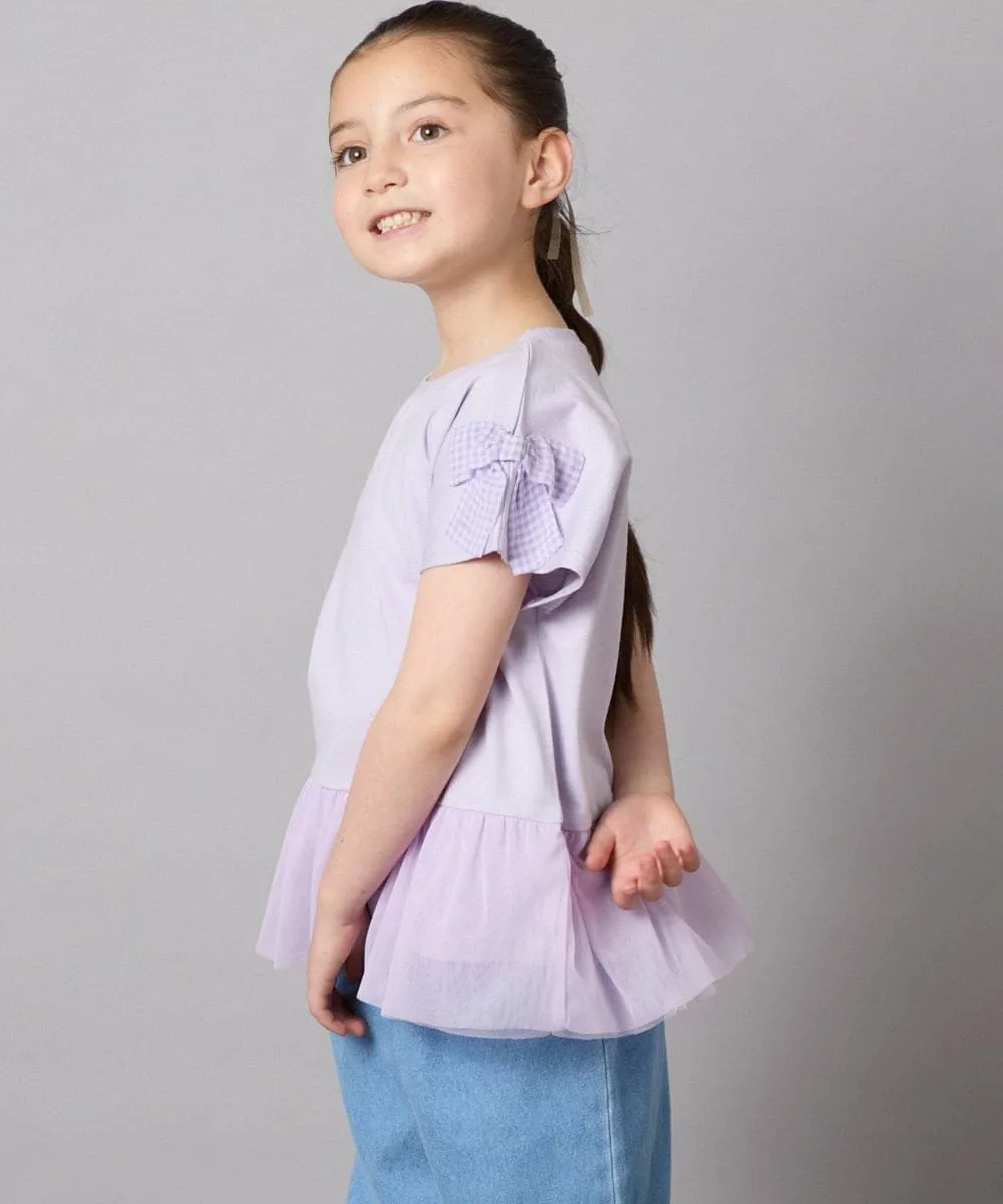 Футболка с тюлевой лентой для стыковки Avv, цвет Lavender — фото 3