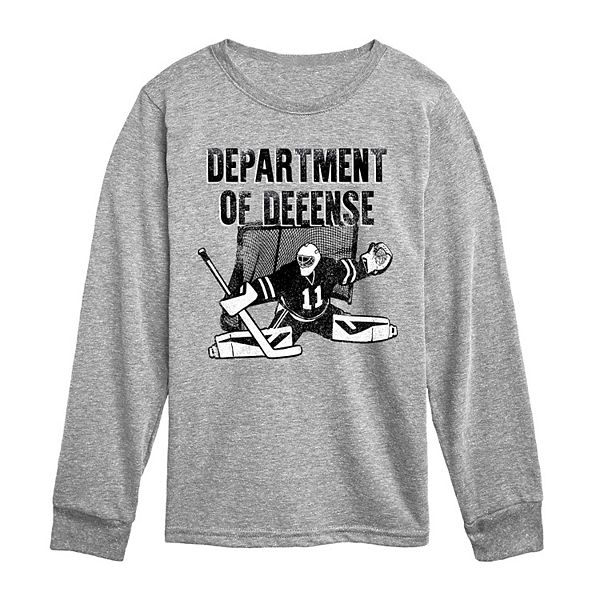 

Футболка с принтом Boys 8-20 hockey department of defense с длинным рукавом Licensed Character