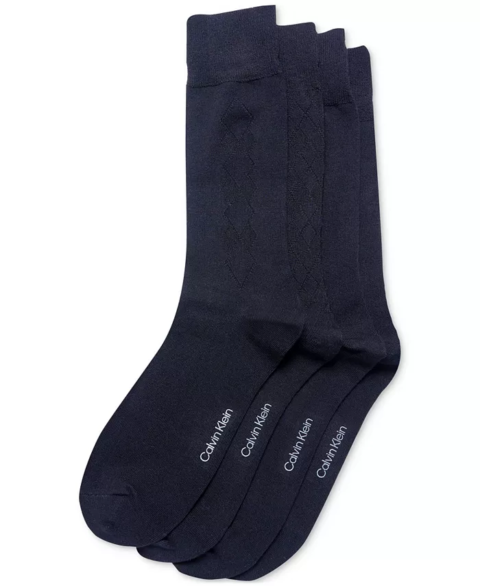 

Мужские классические носки, 4 пары Calvin Klein, синий