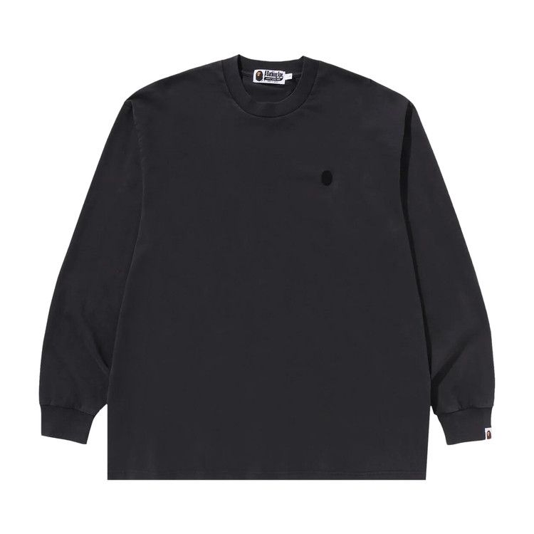 

Футболка BAPE Ape Head One Point Garment Dyed Long-Sleeve Tee, Black