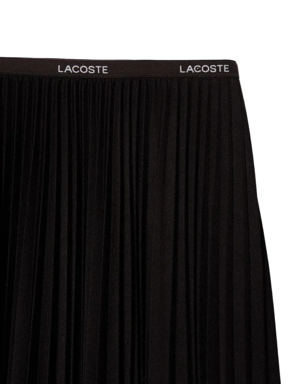 Юбка макси Lacoste, черная, плиссированная — фото 3