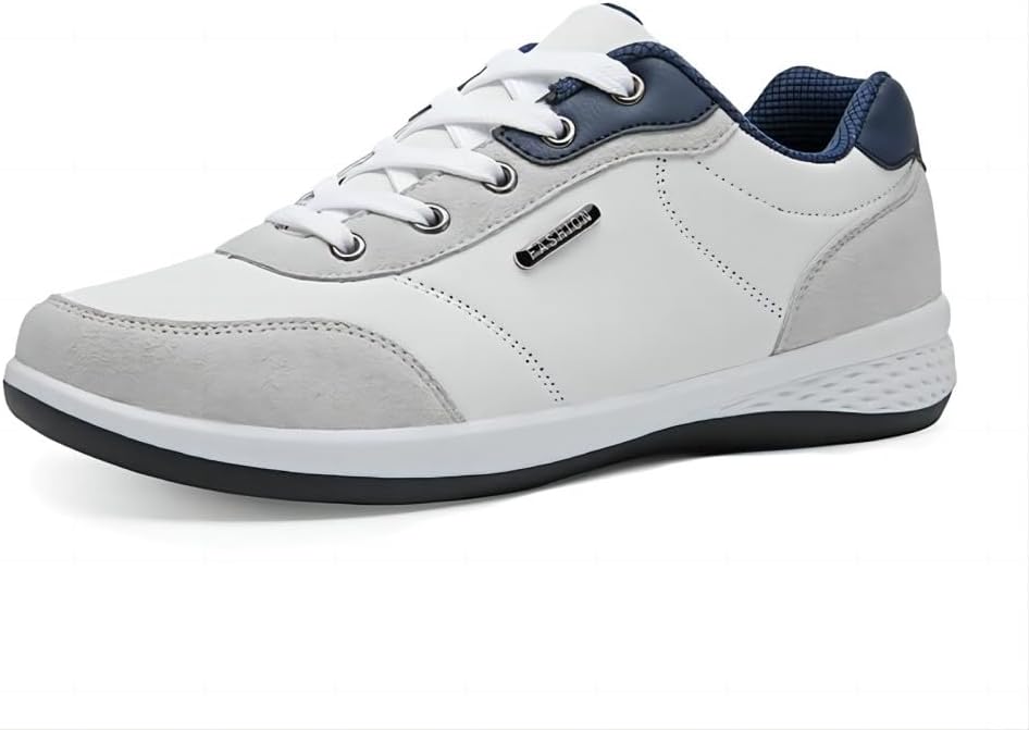 

Мужские модные кроссовки повседневные для улицы, комфортные, противоскользящие, дышащие, для ходьбы и бега, с шнуровкой, простые обувь для путешествий Asifn, белый