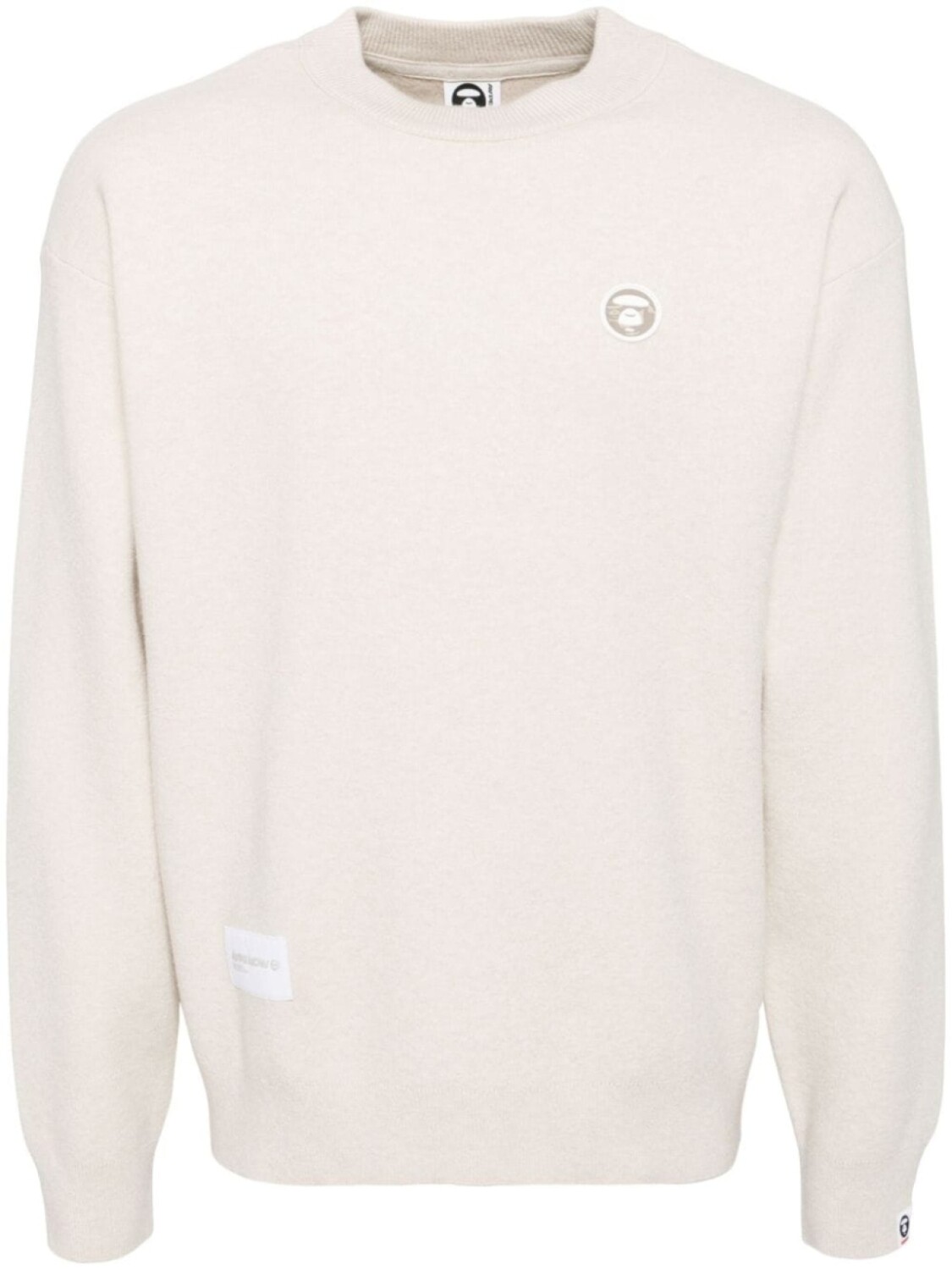 

AAPE BY *A BATHING APE джемпер Moonface с логотипом, серый