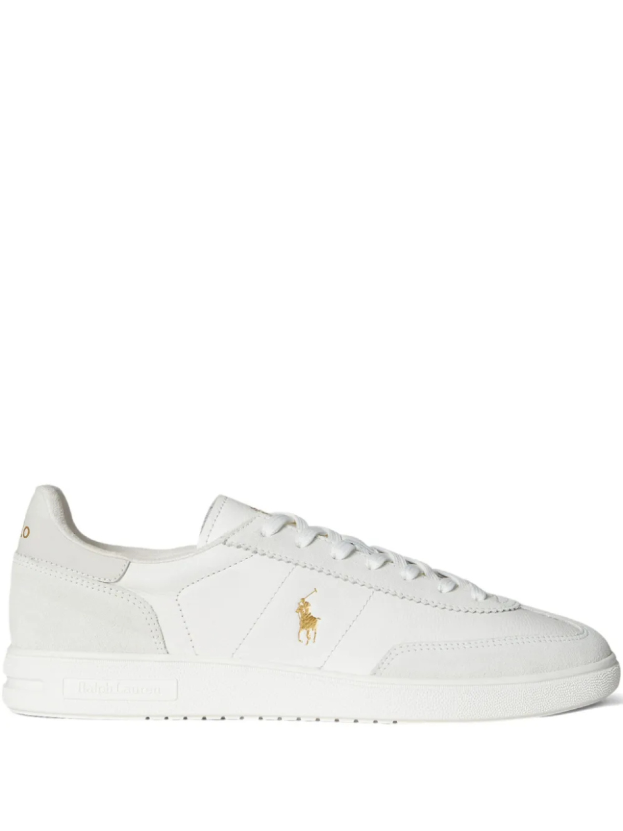 

Низкие замшевые кеды Bedford Polo Ralph Lauren, белый