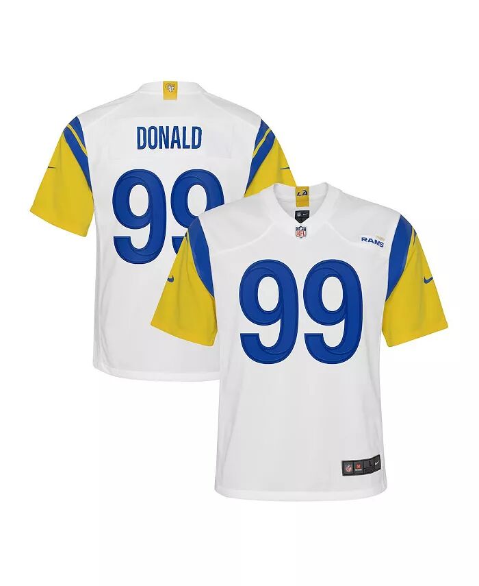 

Big Boys Аарон Дональд Los Angeles Rams Альтернативная игровая майка Nike, белый