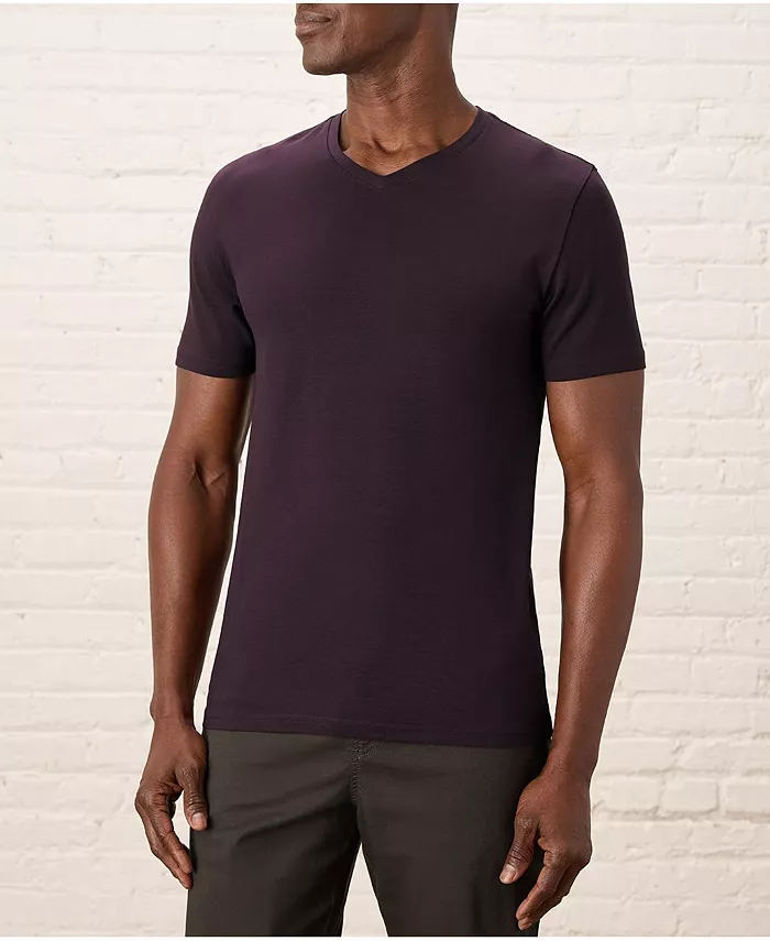 

Мужская футболка с V-образным вырезом из органического хлопка Luxe Stretch Jersey Slim Pact, фиолетовый