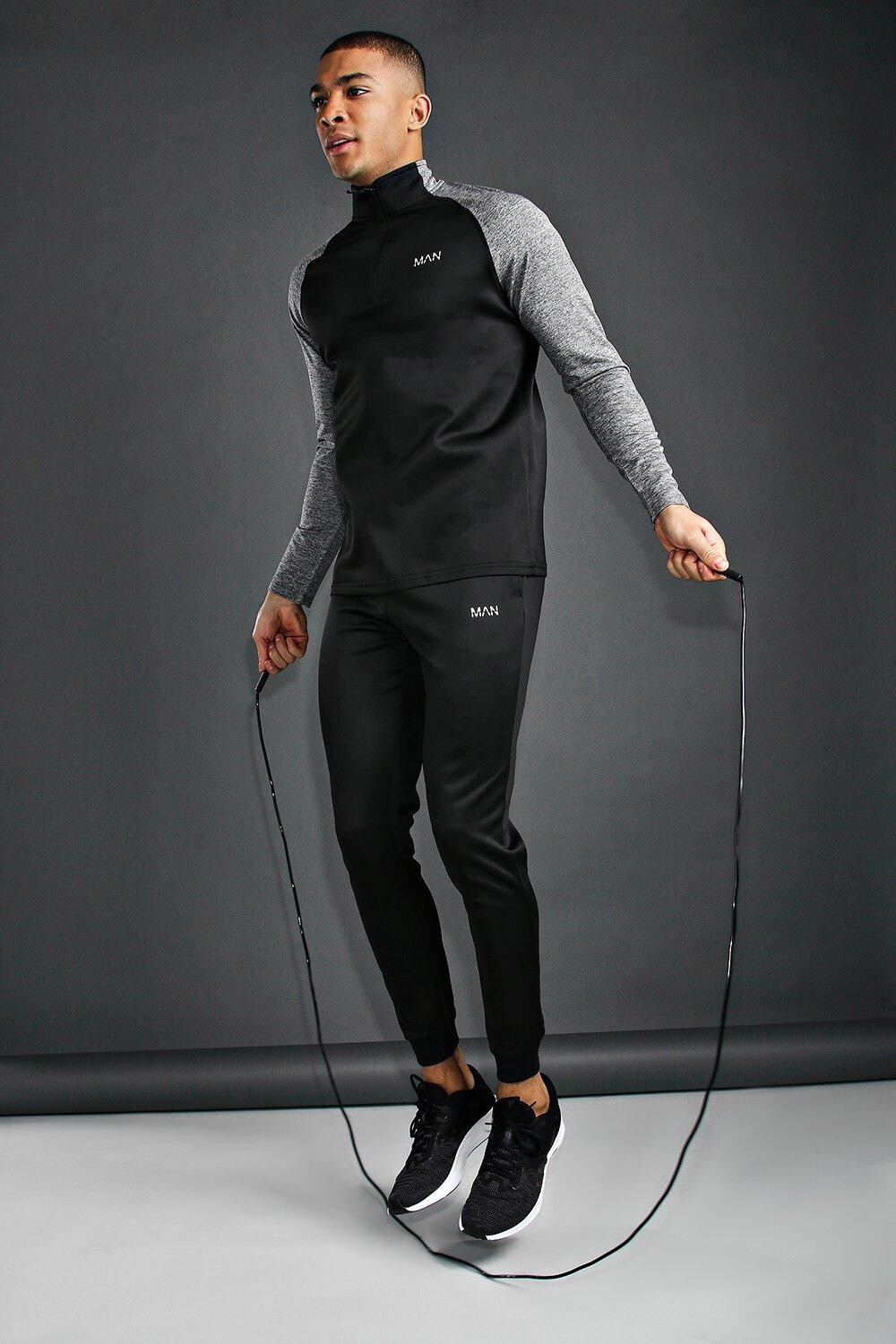 

Спортивный костюм man active gym Boohoo, черный