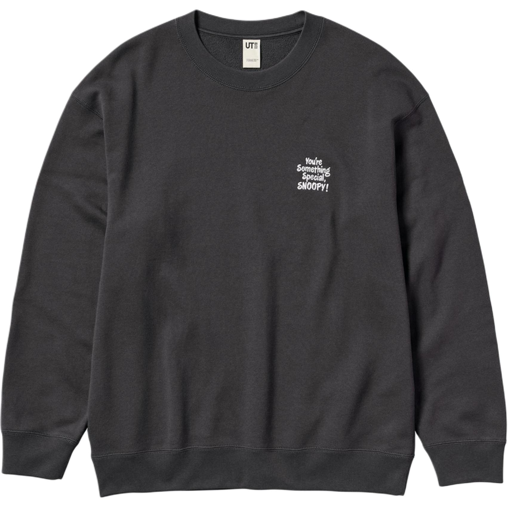Свитшот Unisex Dark Gray в коллаборации с PEANUTS UNIQLO, темно-серый