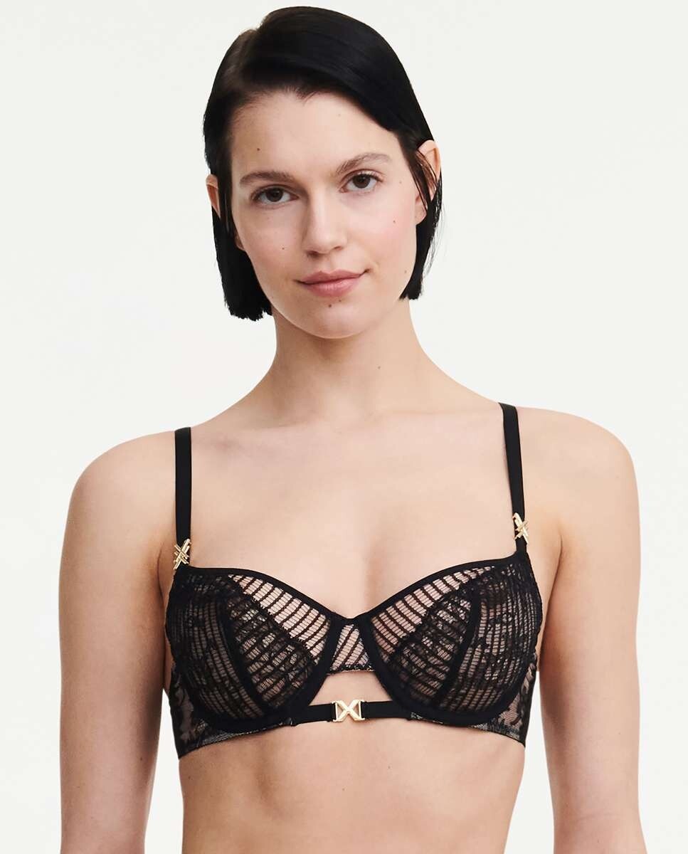 

Бюстгальтер Txture Corbeille с цветочным кружевом шантильи CHANTELLE X, черный