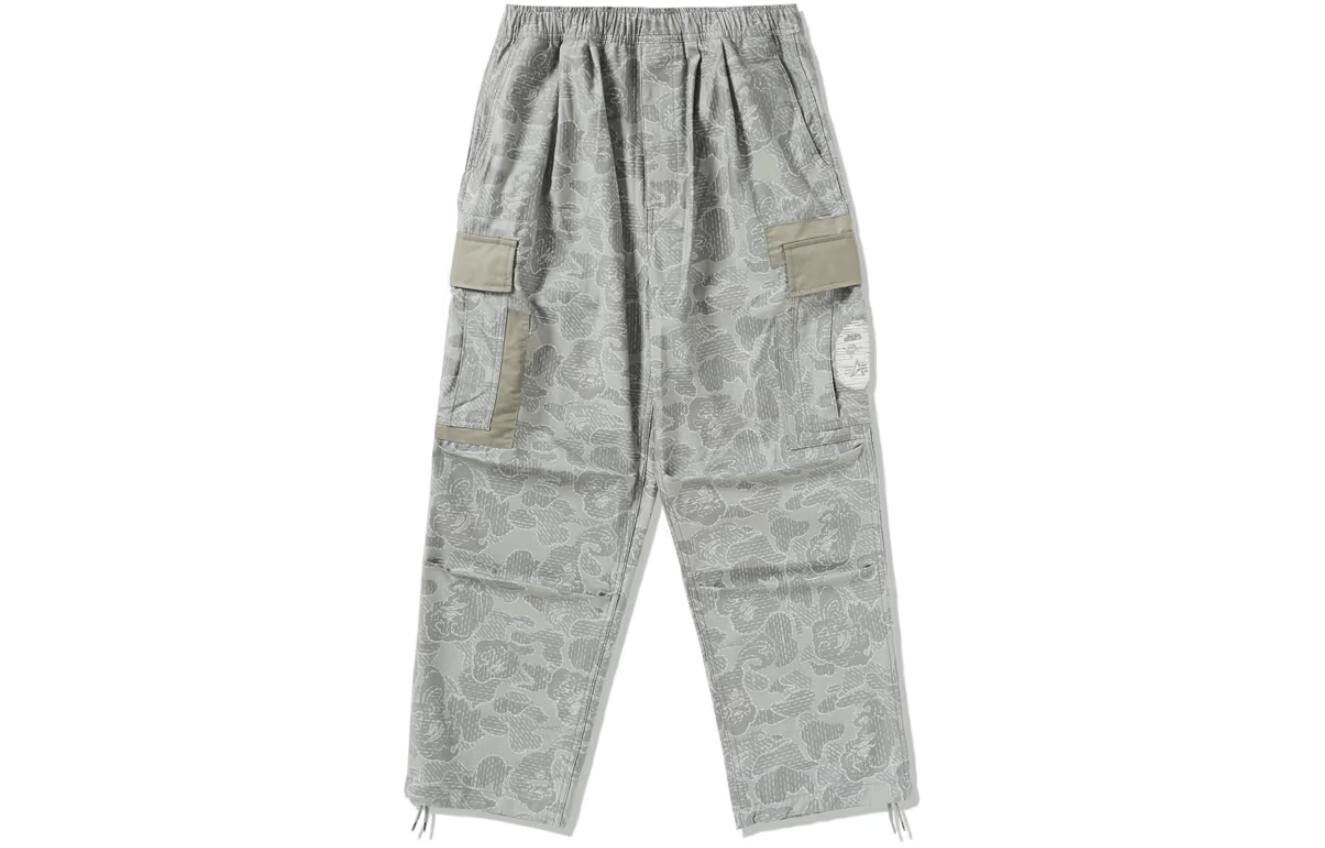 

Совместно с Alpha Industries Повседневные брюки унисекс A Bathing Ape, серый