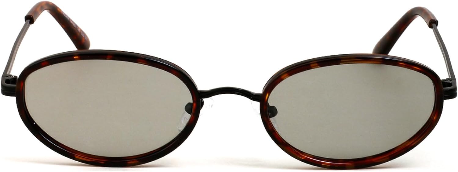 

Ретро-стиль, овальные солнцезащитные очки для женщин и мужчин, винтажные круглые солнцезащитные очки в стиле 90-х, металлическая оправа, защита от УФ-излучения mincl, Leopard Gray