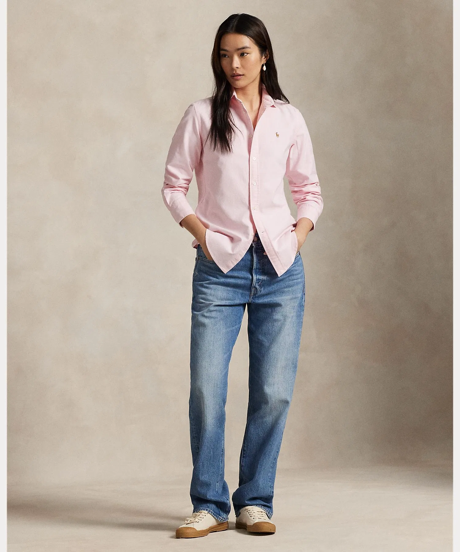 Женская рубашка Polo Ralph Lauren Classic Fit Oxford — фото 3