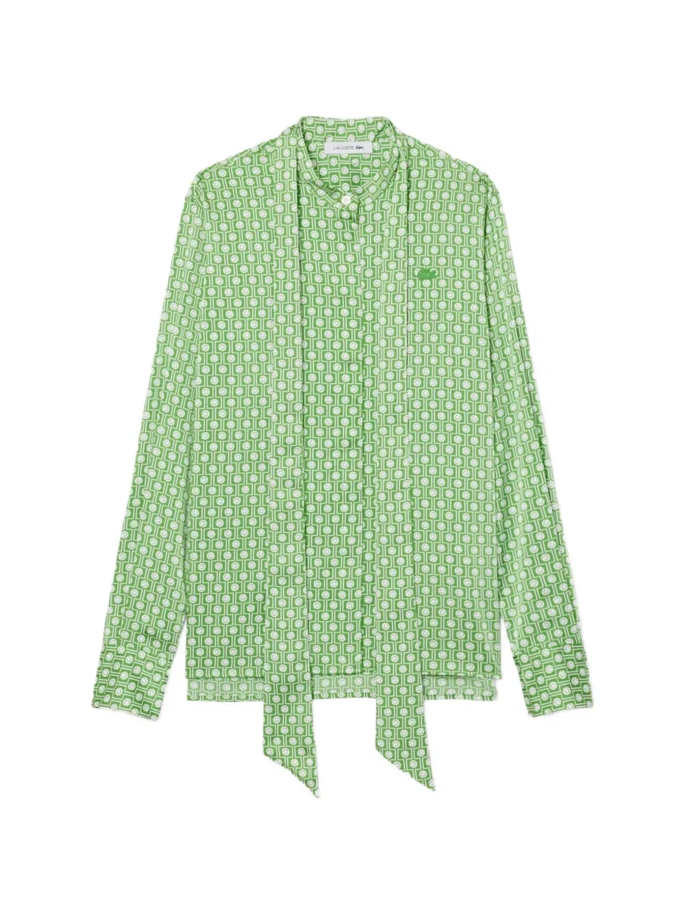 Рубашка Lacoste с узором и галстуком-бабочкой, зеленый