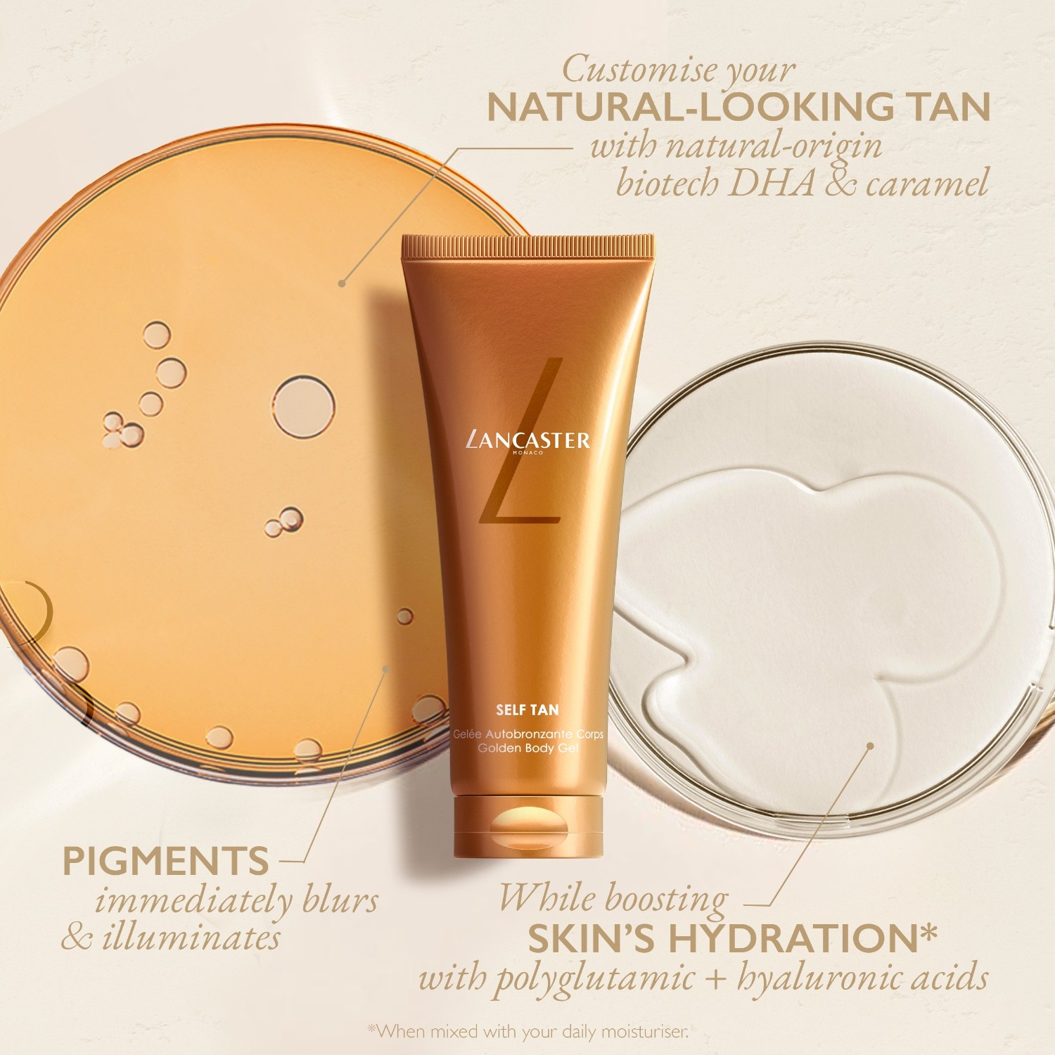 Средство для загара self tan face & body wear Lancaster, объем 125 мл — фото 4