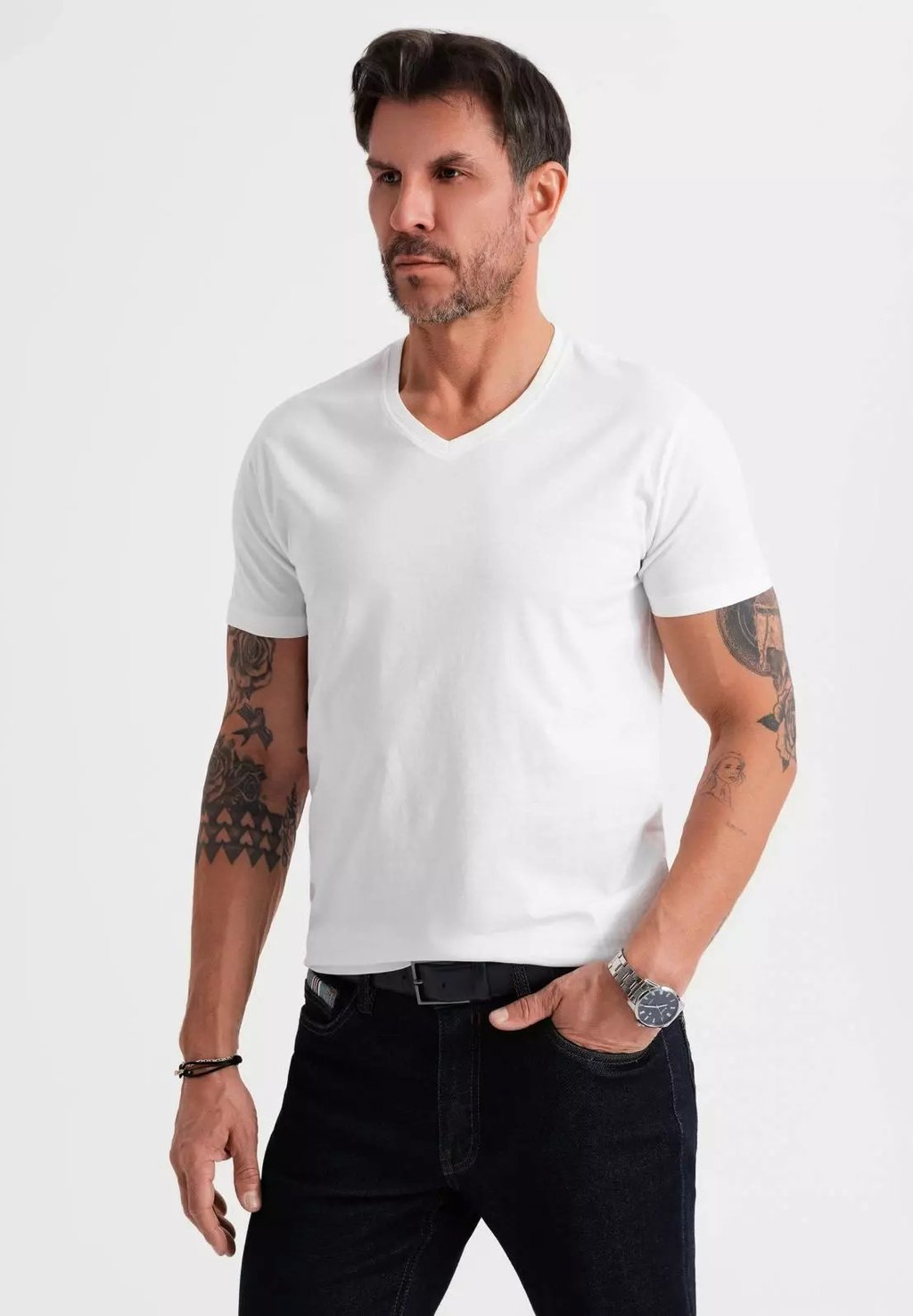 

Базовая футболка CLASSIC WITH A V-NECK Ombre, белый