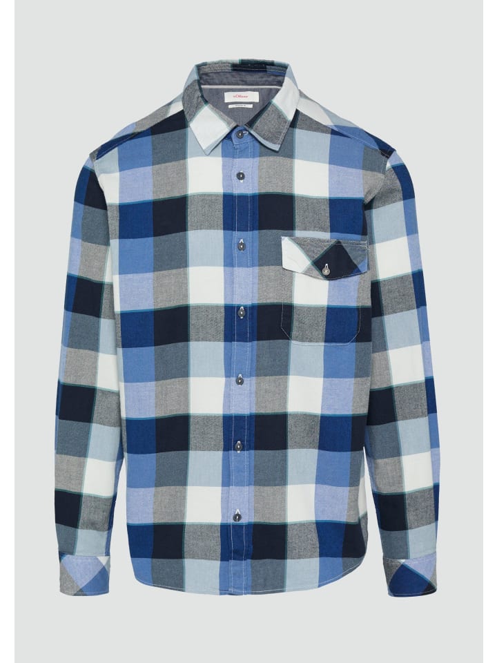 

Рубашка 55N1_королевский синий s.Oliver