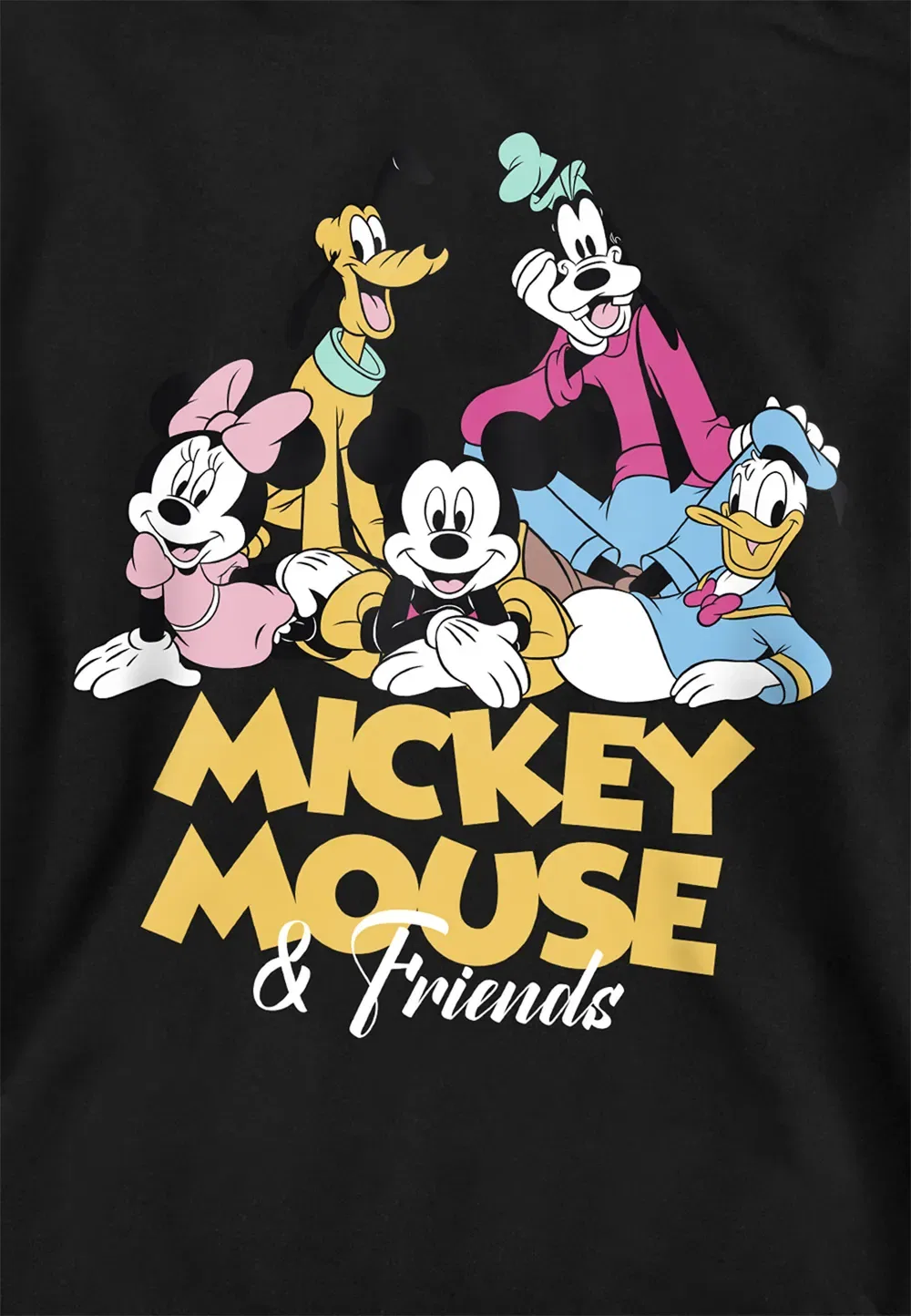 Детский худи Mickey Mouse Friends, черный, Disney, черный — фото 2