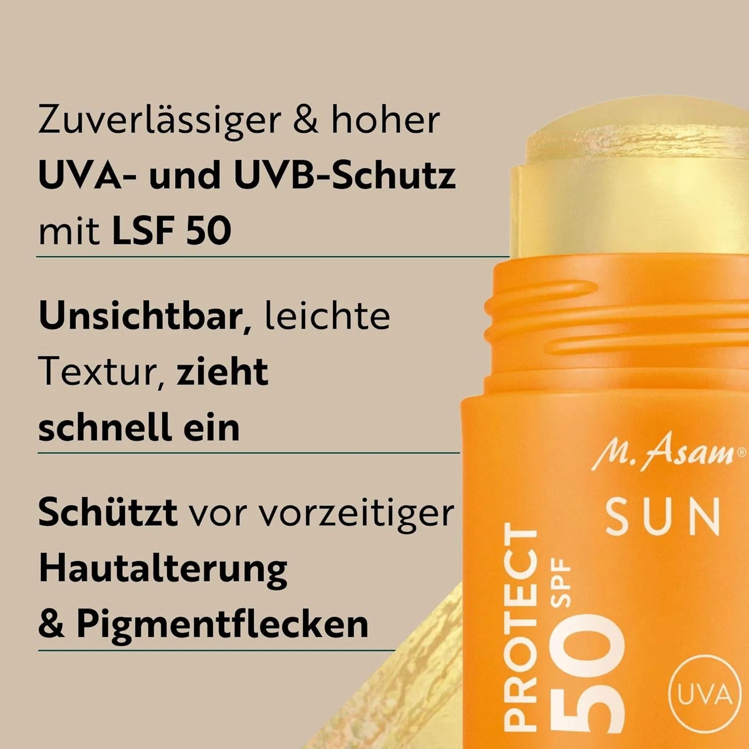 Солнцезащитный стик для лица SPF 50 от M. Asam M. Asam — фото 2