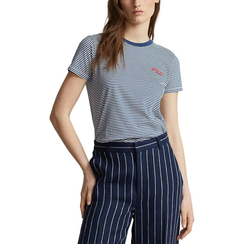 Футболка FW23 Женская Синяя Polo Ralph Lauren — фото 3