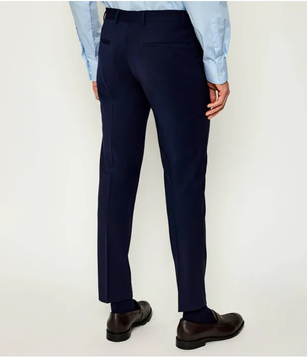Шерстяные брюки Slim fit Calvin Klein, синий — фото 4