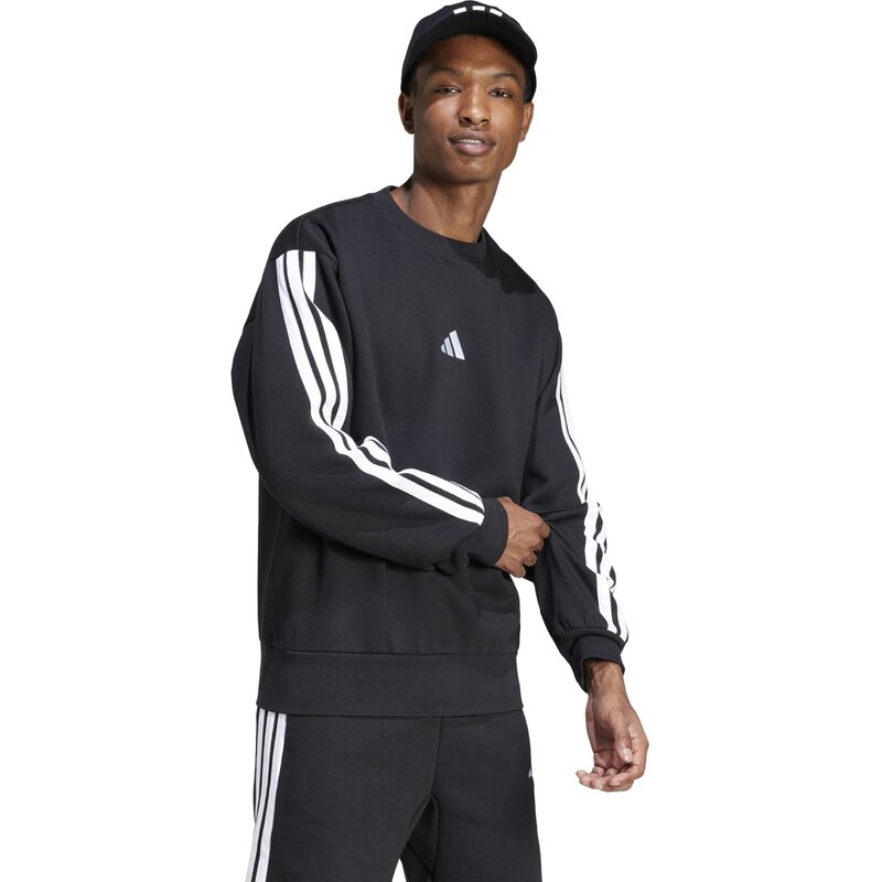Толстовка Essentials с тремя полосками Adidas, черный — фото 4