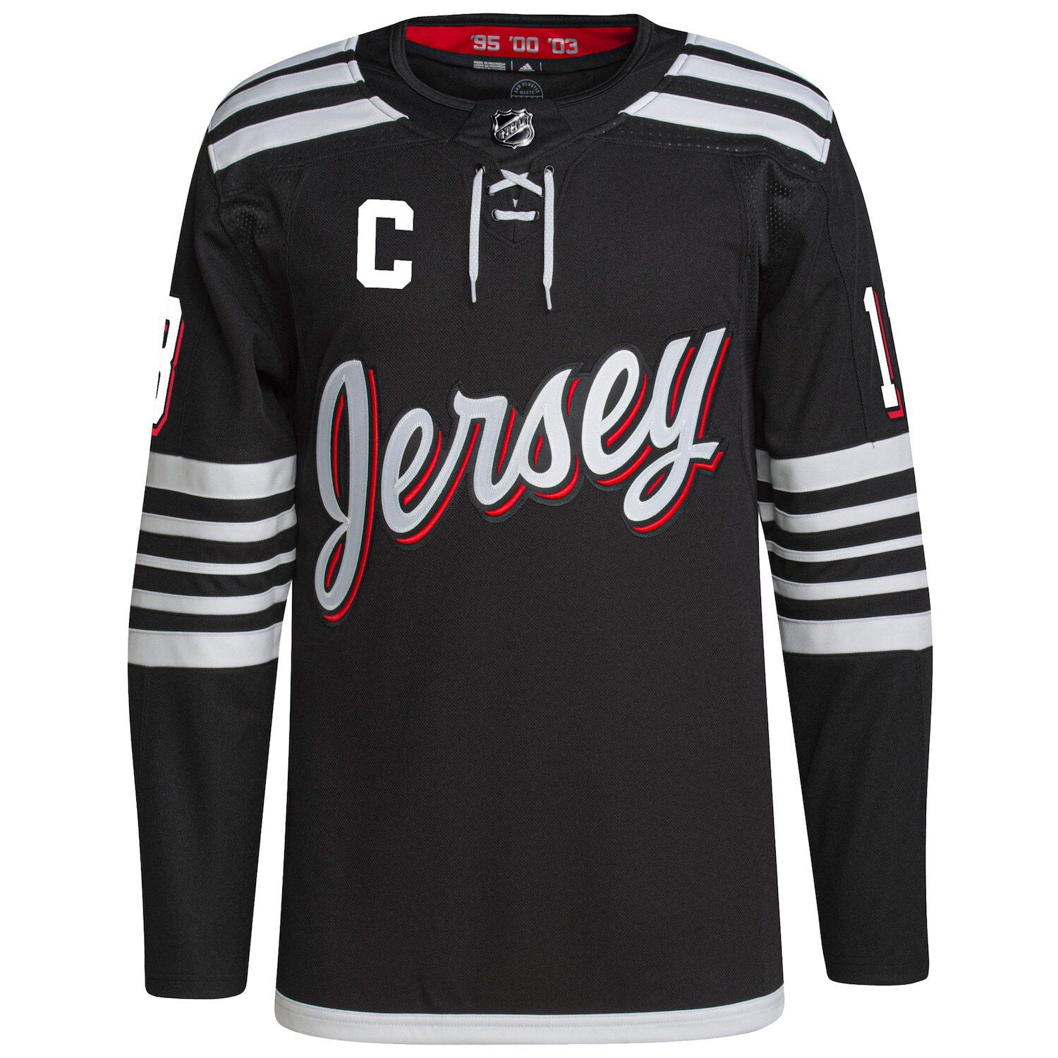 

Мужская черная футболка Nico Hischier New Jersey Devils 2021/22 Alternate Primegreen Authentic Pro Player adidas, Черный, Мужская черная футболка Nico Hischier New Jersey Devils 2021/22 Alternate Primegreen Authentic Pro Player adidas