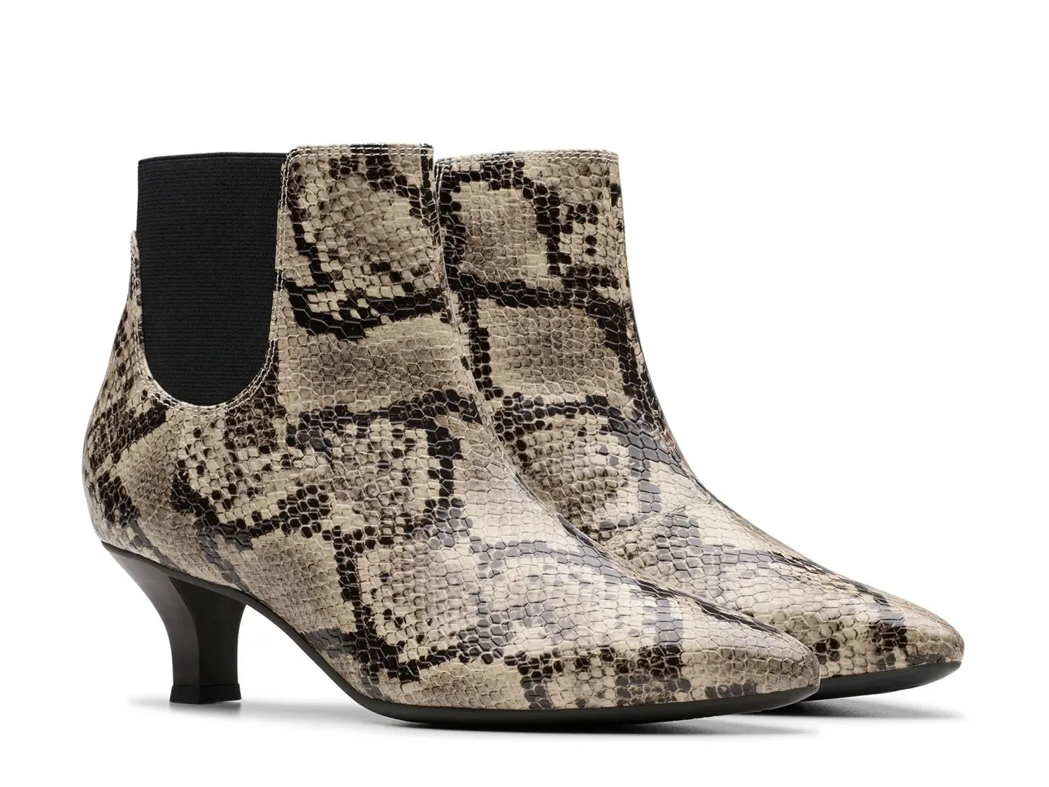 Ботинки женские Clarks Kepley Erin со змеиным принтом, серый — фото 4