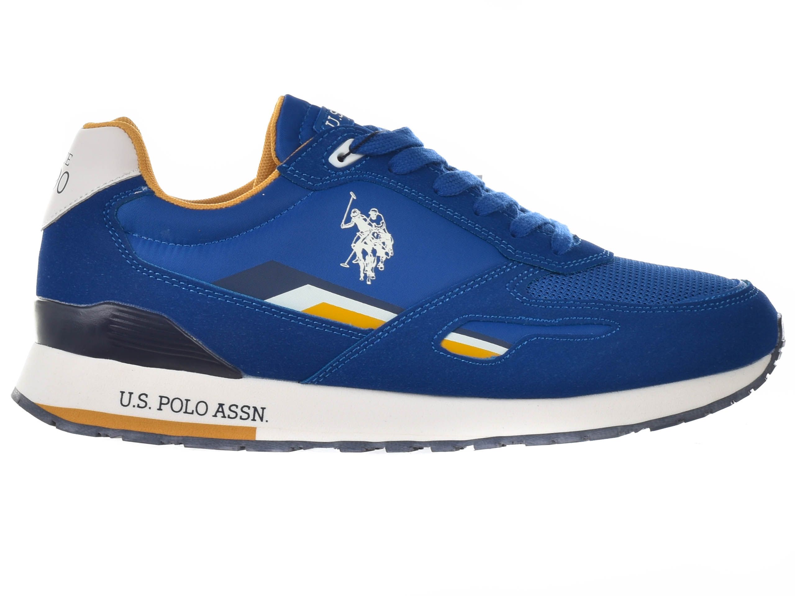 

Синие мужские кроссовки из эко-ткани U.S. Polo Assn.
