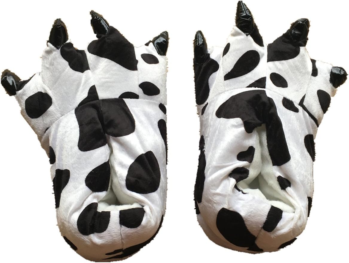 

Унисекс плюшевые тапочки с лапами и когтями, обувь в стиле костюма животного YESBOR