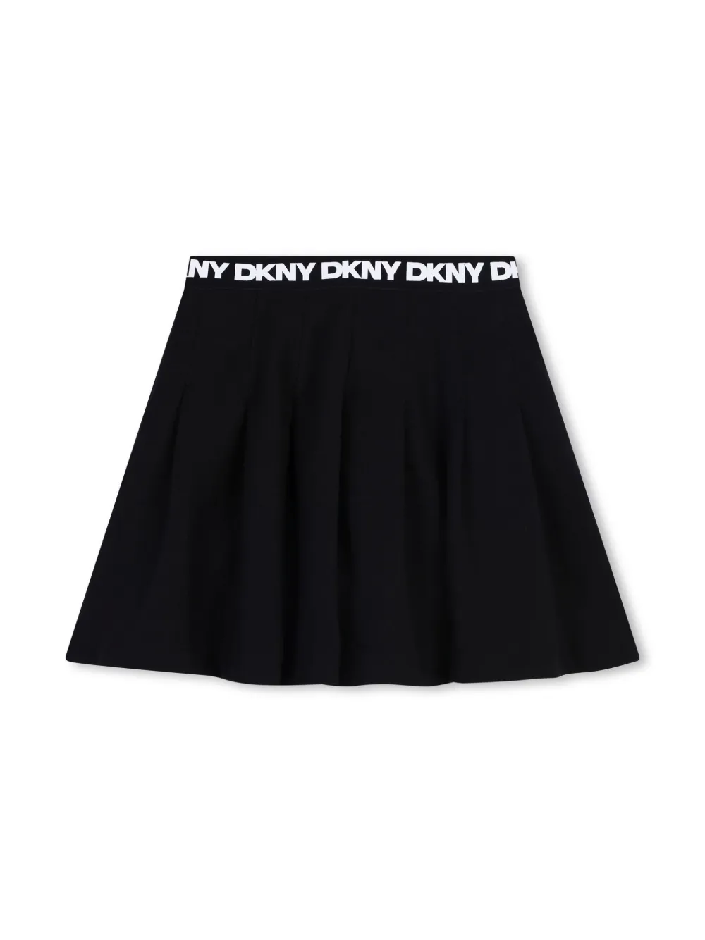 

Мини-юбка А-силуэта с логотипом Dkny Kids, черный