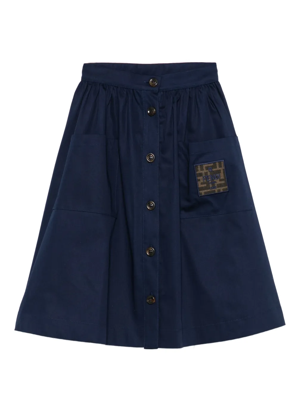 

Юбка на пуговицах FENDI KIDS, синий