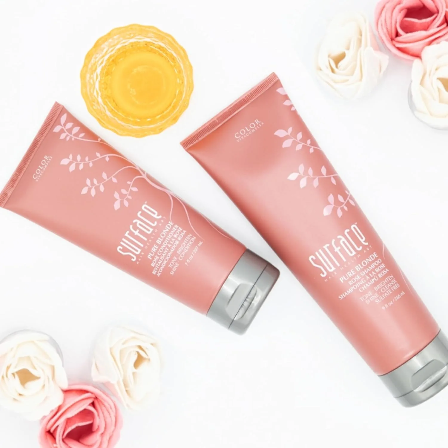 Шампунь Surface Hair - Trinity Color Care - без сульфатов и парабенов. Очищает, придает блеск и объем окрашенным волосам. Набор из 2 штук — фото 3