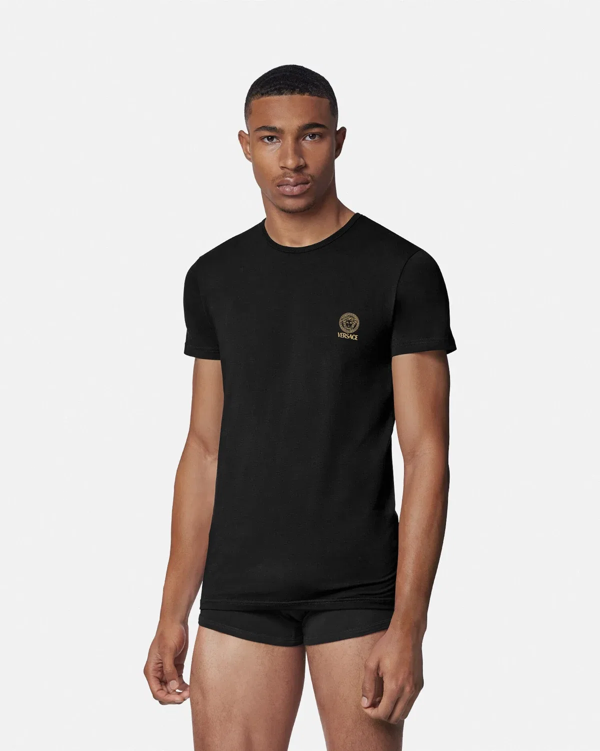 Комплект из двух маек с Медузой Versace, черный — фото 2