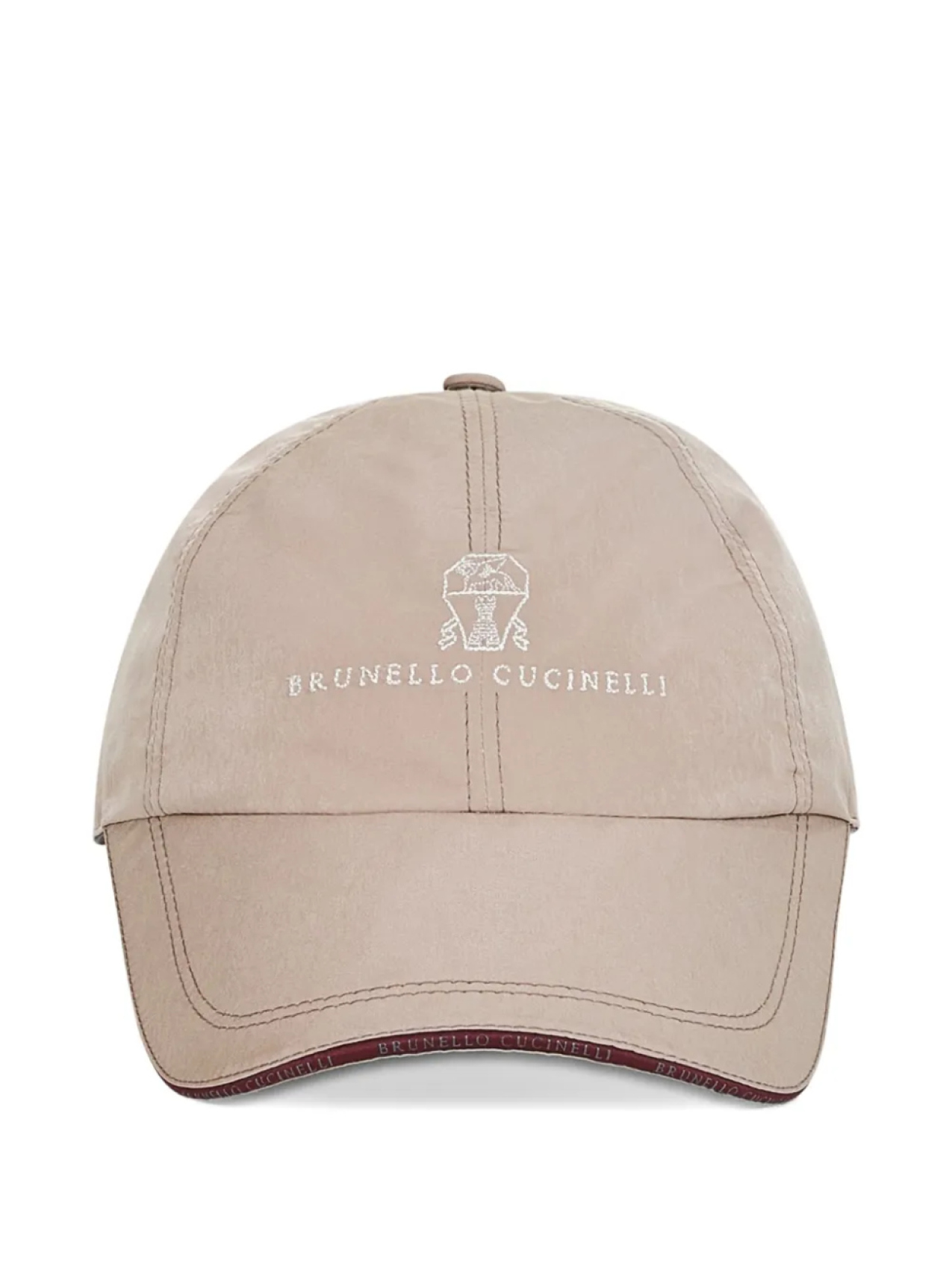 

Кепка с вышитым логотипом Brunello Cucinelli, нейтральный