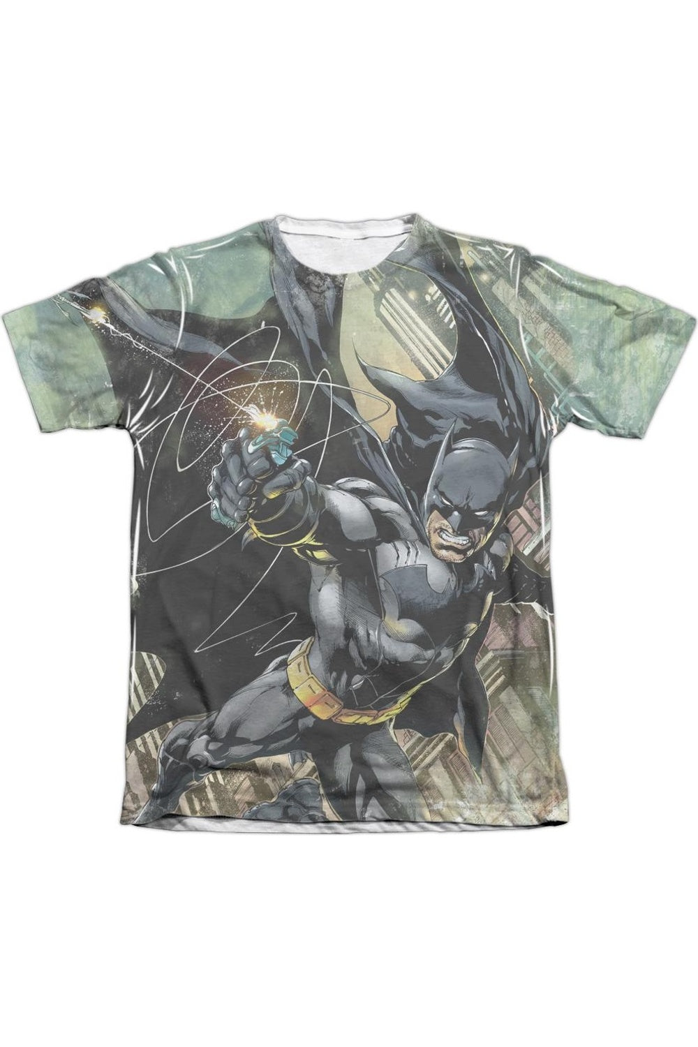 

Футболка с коротким рукавом Batman Catch для взрослых из полиэстера/хлопка Gildan, белый