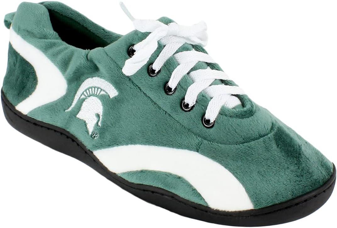 

Тапочки Comfy Feet NCAA для использования дома и на улице, Michigan State Spartans