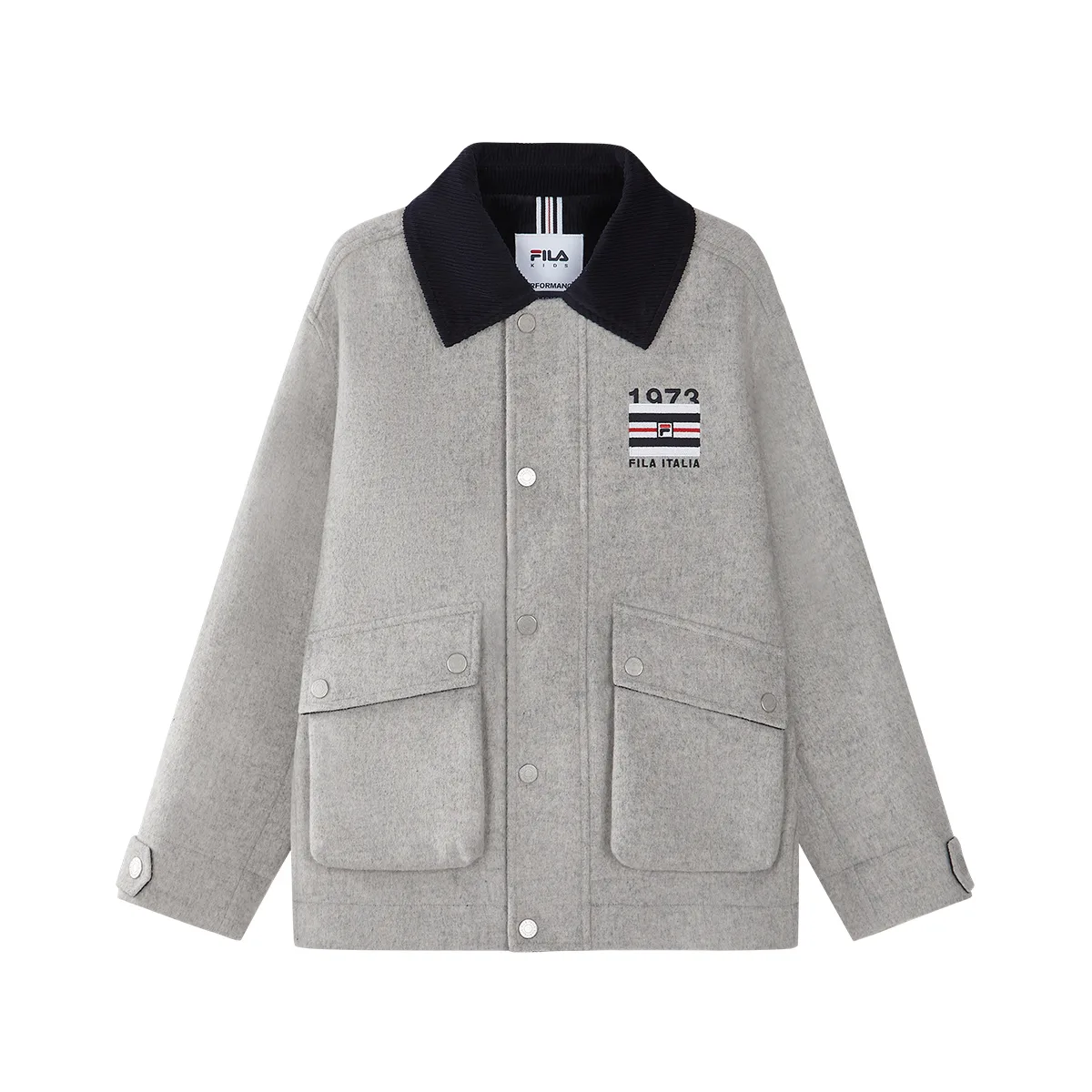 Куртка PERFORMANCE FPF детская FILA KIDS, Ivory Heather Gray