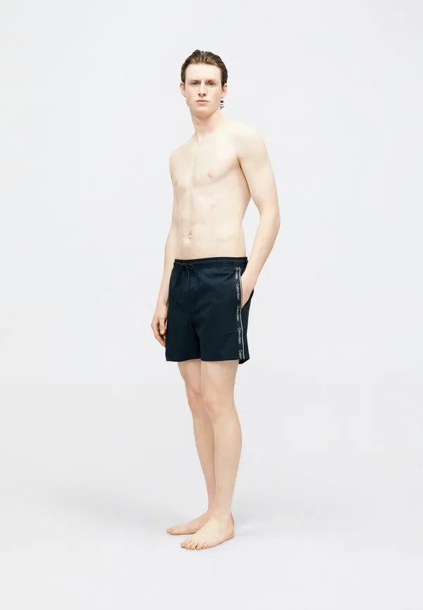 Плавки средней длины с завязками и логотипом на ленте Calvin Klein Swimwear, Shoreline — фото 2
