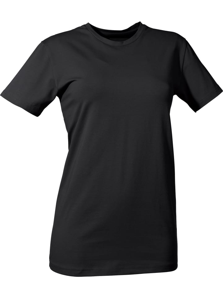 

Женская футболка из одинарного джерси черного цвета Erwin Müller, Черный, Женская футболка из одинарного джерси черного цвета Erwin Müller