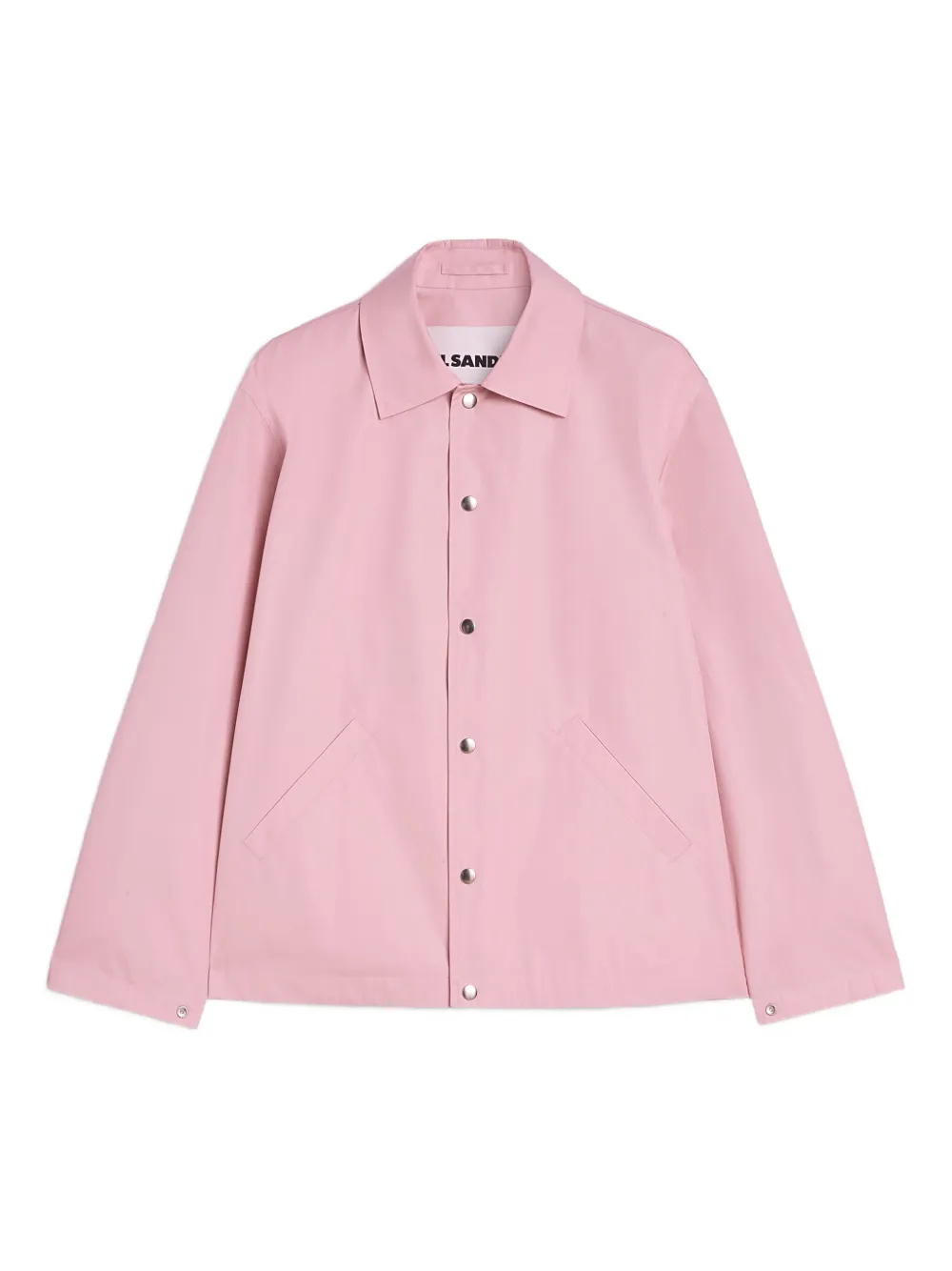 

Хлопковая куртка с логотипом JIL SANDER, розовый