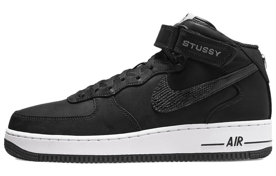 

Stussy × Nike Air Force 1 Mid Черный Белый