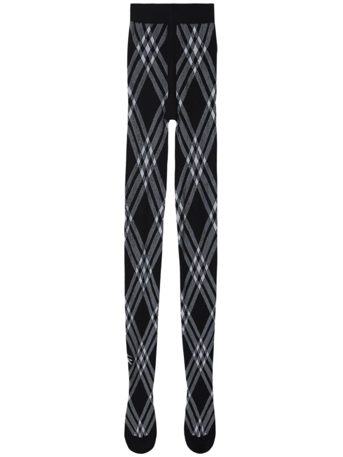

Burberry клетчатые колготки из смесовой шерсти, черный