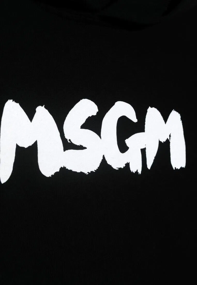 Худи детское, хлопок, белый Msgm — фото 2