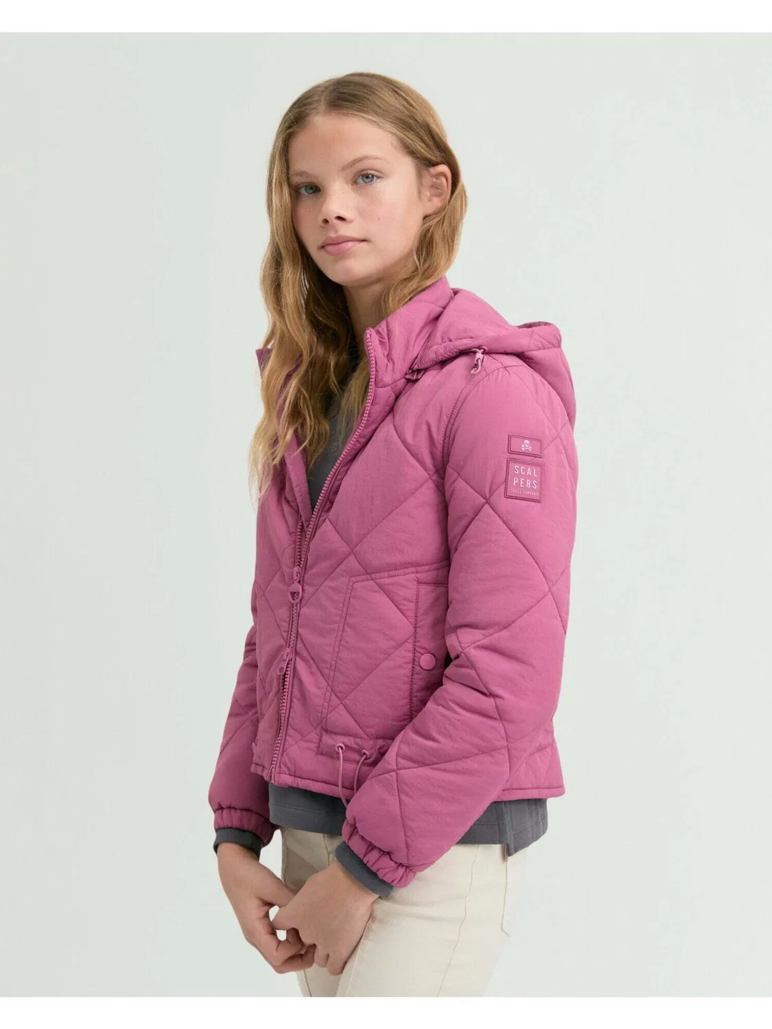 Куртка Scalpers Performance Jacket в сиреневом цвете — фото 3